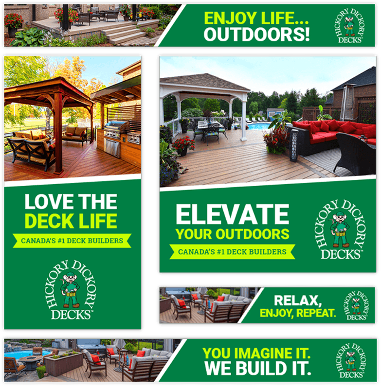 National Top Up Ad Collage